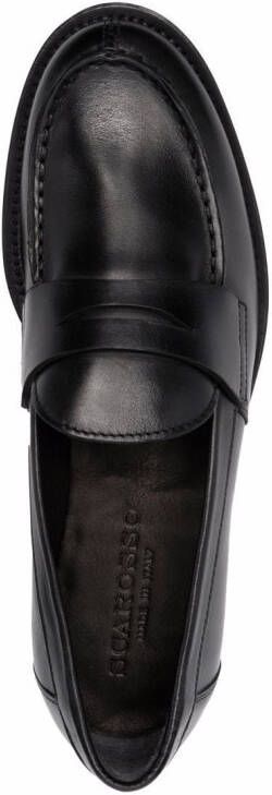 Scarosso Harper leren loafers Zwart