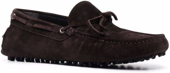 Scarosso James loafers verfraaid met strik Bruin