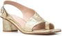 Scarosso Jill slingback leren sandalen Geel - Thumbnail 2