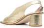 Scarosso Jill slingback leren sandalen Geel - Thumbnail 3