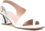 Scarosso Leren slingback sandalen Wit - Thumbnail 2