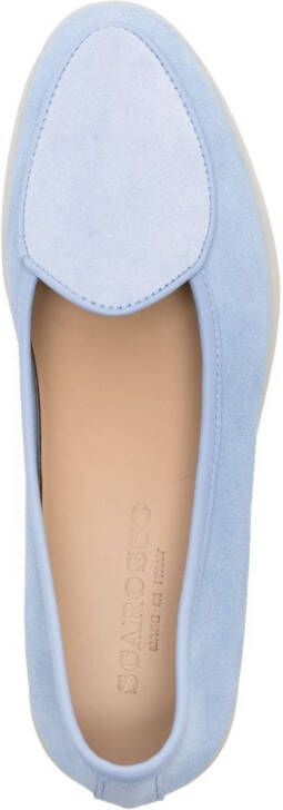 Scarosso Livia suède loafers Blauw