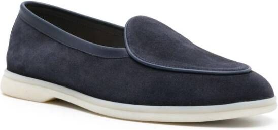 Scarosso Livio suède loafers Blauw