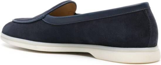 Scarosso Livio suède loafers Blauw