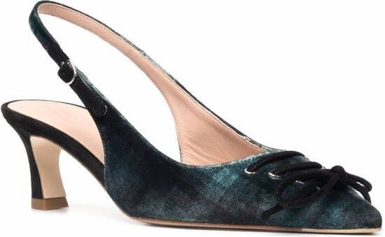 Scarosso Livv fluwelen pumps Blauw