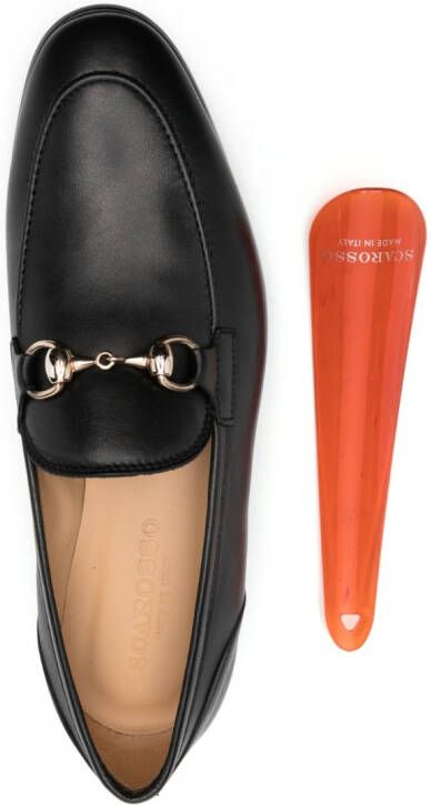 Scarosso Loafers met gesp Zwart