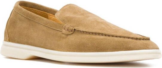 Scarosso Loafers met ronde neus Beige