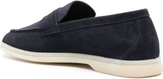 Scarosso Luciana suède loafers Blauw