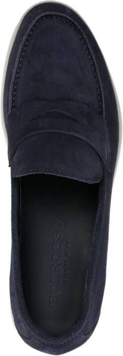 Scarosso Luciana suède loafers Blauw