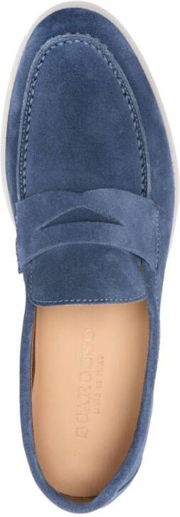 Scarosso Luciana suède loafers Blauw