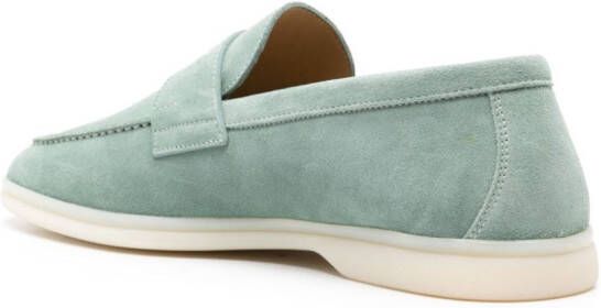 Scarosso Luciano suède loafers Groen