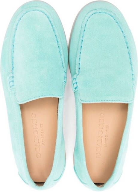 Scarosso Ludovica suède loafers Blauw