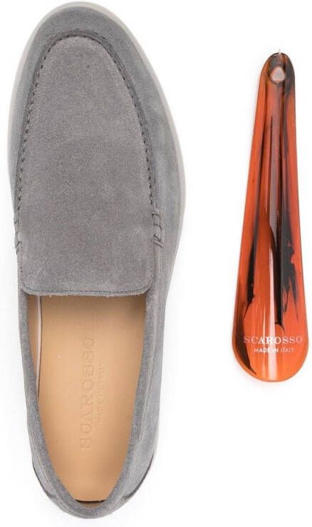 Scarosso Ludovica suède loafers Grijs