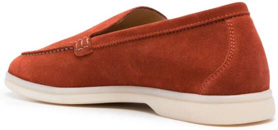 Scarosso Ludovica suède loafers Oranje