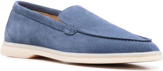 Scarosso Ludovico suède loafers Blauw