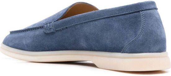 Scarosso Ludovico suède loafers Blauw