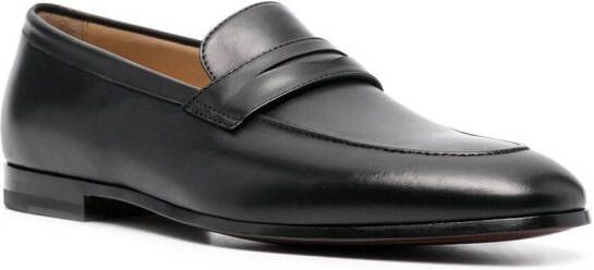 Scarosso Marzio loafers van lakleer Zwart