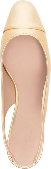 Scarosso Miranda 65 metallic pumps Goud