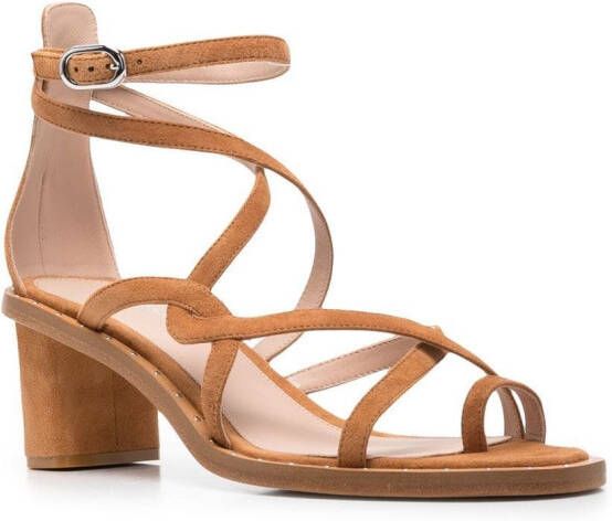 Scarosso Patty suède sandalen Beige