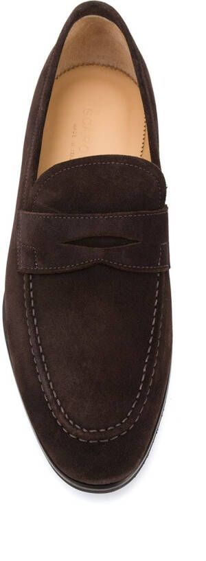 Scarosso Renato loafers met ronde neus Bruin