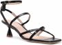 Scarosso Sally leren sandalen Zwart - Thumbnail 2