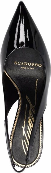 Scarosso Sutton leren pumps Zwart