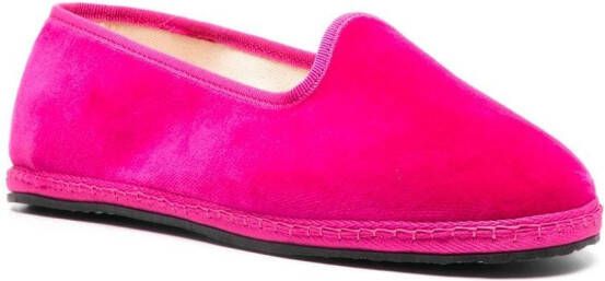 Scarosso Valentina slip-on slippers Roze