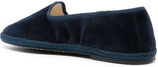 Scarosso William IV fluwelen loafers Blauw