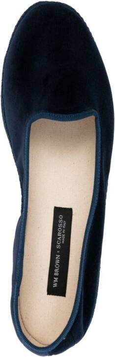 Scarosso William IV fluwelen loafers Blauw