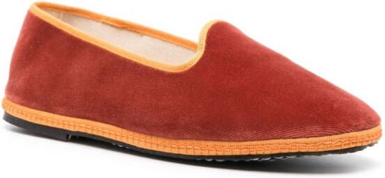 Scarosso William IV fluwelen loafers Oranje