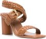Schutz Leren sandalen 95 mm Bruin - Thumbnail 2