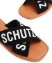 Schutz Slippers met logoprint Zwart - Thumbnail 4