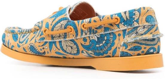 Sebago Bootschoenen met paisley-print Geel