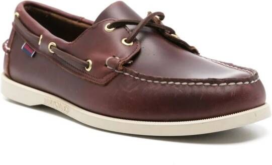 Sebago Dockside Portland leren bootschoenen Bruin