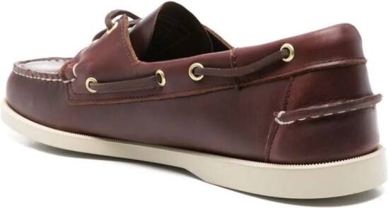 Sebago Dockside Portland leren bootschoenen Bruin