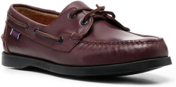 Sebago Leren bootschoenen Rood