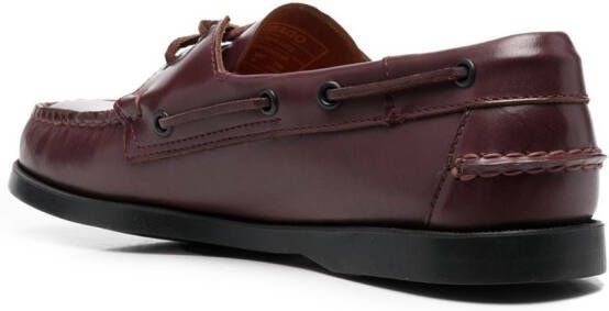 Sebago Leren bootschoenen Rood