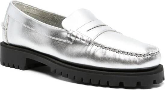 Sebago Loafers met metallic-effect Zilver