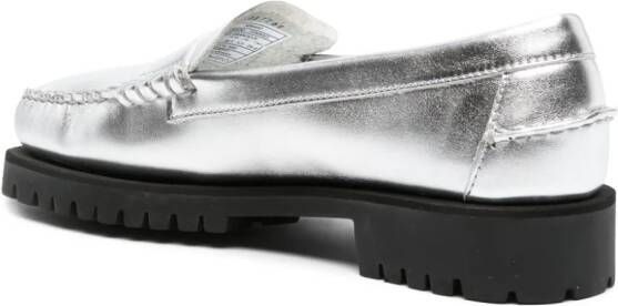 Sebago Loafers met metallic-effect Zilver