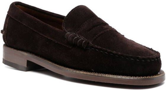 Sebago Penny loafers met ronde neus Bruin