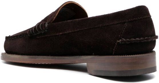 Sebago Penny loafers met ronde neus Bruin