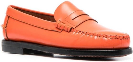 Sebago Penny loafers met bandje Oranje