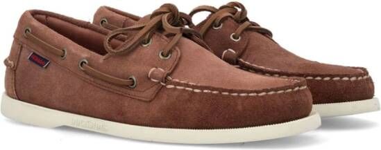 Sebago Portland Docksides suède schoenen Bruin