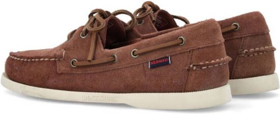 Sebago Portland Docksides suède schoenen Bruin