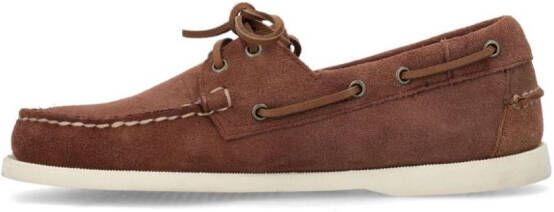 Sebago Portland Docksides suède schoenen Bruin