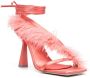 Sebastian Milano Marie A. sandalen met veren afwerking Roze - Thumbnail 2