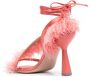 Sebastian Milano Marie A. sandalen met veren afwerking Roze - Thumbnail 3