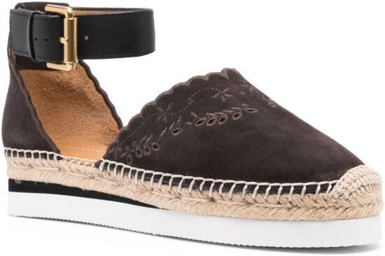 See by Chloé Suède espadrilles Grijs