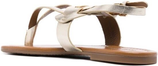 See by Chloé Chany metallic sandalen Goud