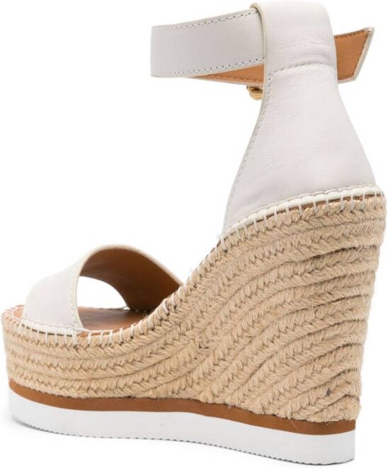 See by Chloé Glyn espadrilles met sleehak Beige